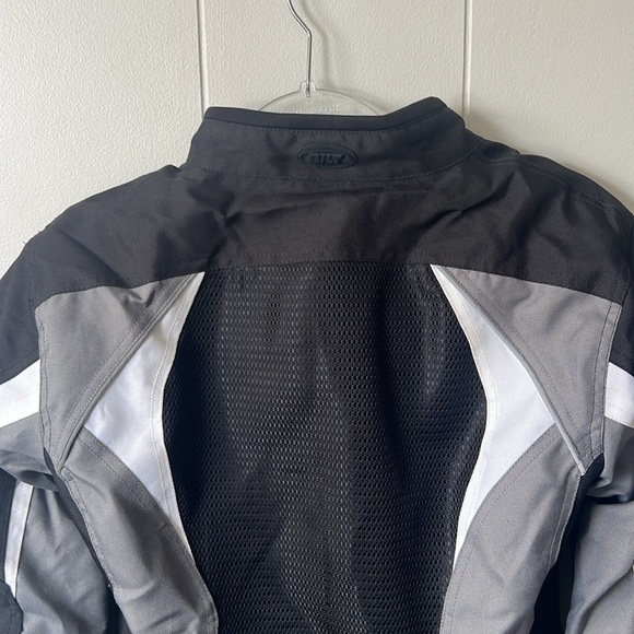 BILT BLM 2 WOMEN'S BLACK POLYESTER BIKER JACKET BANDED COLLAR ZIP-UP SIZE XS - Picture 10 of 10